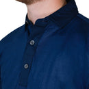FootJoy Tailor Texture Lisle Polo Shirt  - Navy Tonal