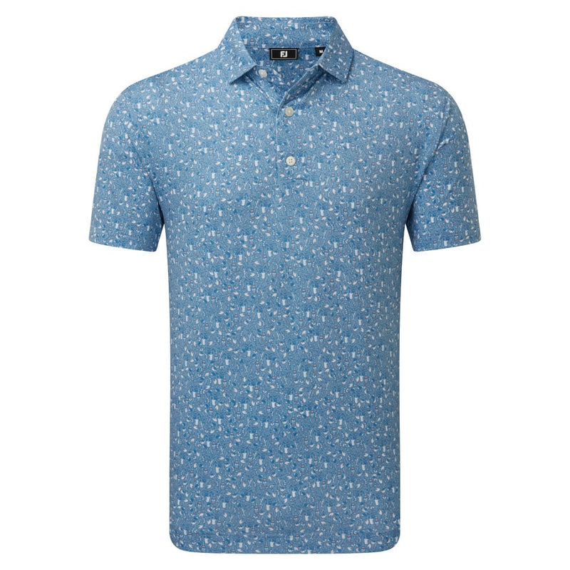 FootJoy Bloody Mary Lisle Polo Shirt  - Riviera/Peach/White