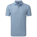 FootJoy Vegas Marker Lisle Polo Shirt  - White/Riviera/Peach