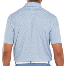 FootJoy Vegas Marker Lisle Polo Shirt  - White/Riviera/Peach