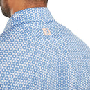 FootJoy Vegas Marker Lisle Polo Shirt  - White/Riviera/Peach