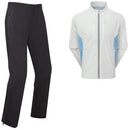 FootJoy Arcus Waterproof Suit - Oyster Grey/Mid Blue/Black