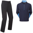 FootJoy Hydrolite X/Arcus Waterproof Rain Suit - Navy/Mid Blue/Black