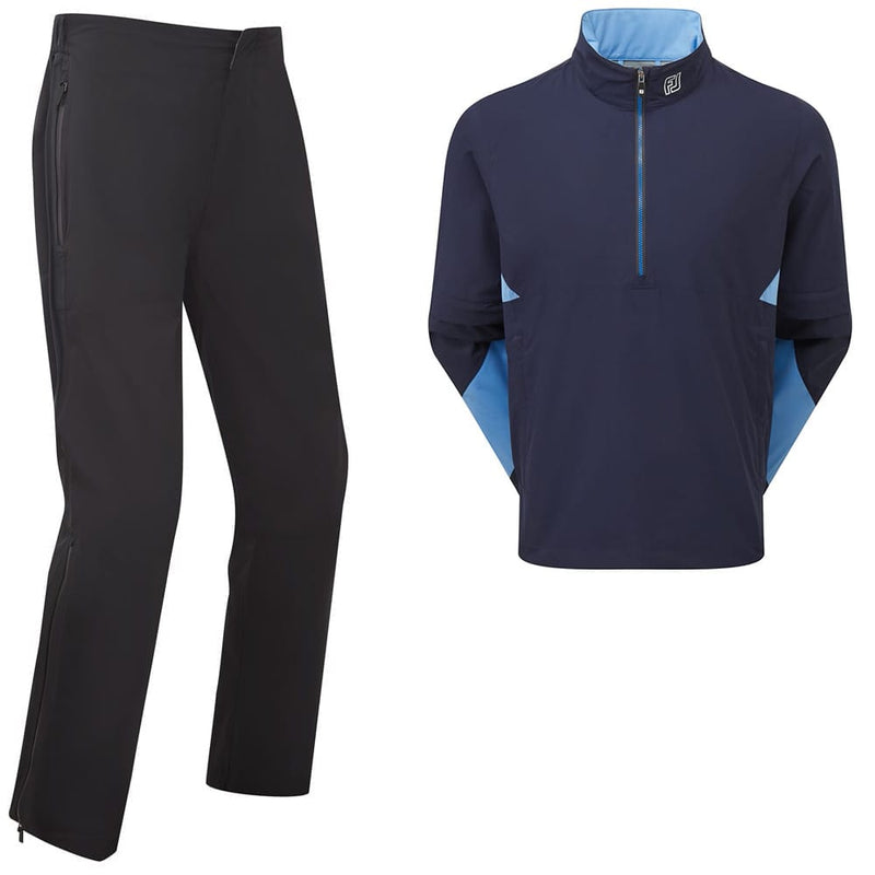 FootJoy Hydrolite X/Arcus Waterproof Rain Suit - Navy/Mid Blue/Black