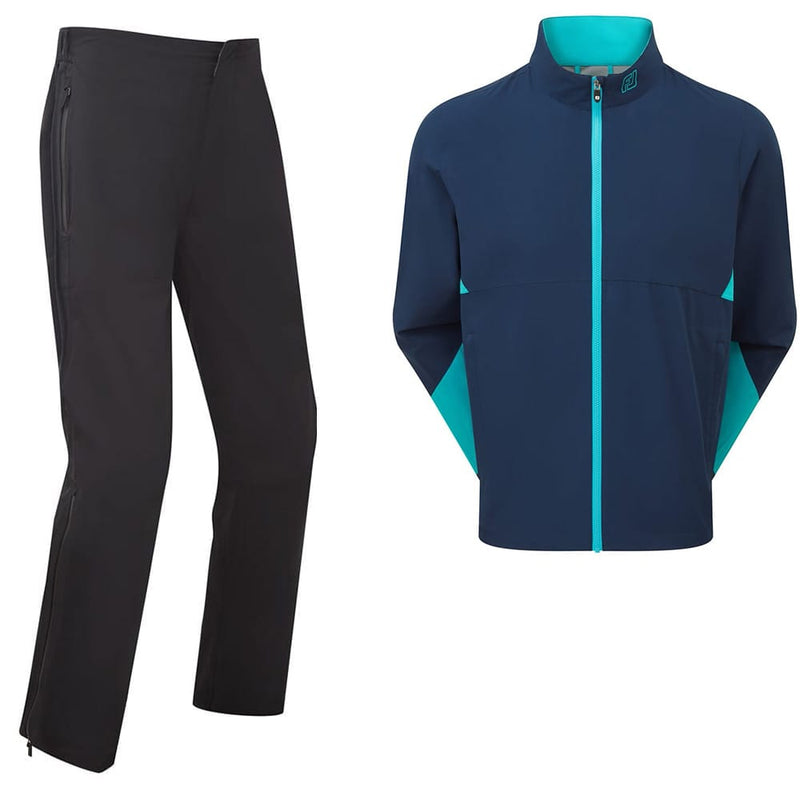 FootJoy Hydrolite X/Arcus Waterproof Suit - Navy/Lake Blue/Black