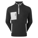FootJoy Polar Fleece Chill-Out Pullover - Black/Grey
