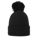 FootJoy Cuffed Bobble Beanie - Black