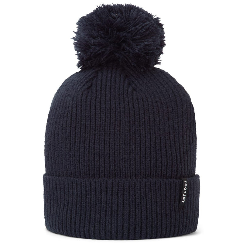 FootJoy Cuffed Bobble Beanie - Navy