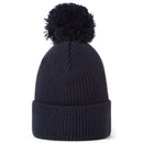 FootJoy Cuffed Bobble Beanie - Navy