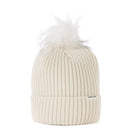 FootJoy Cuffed Bobble Beanie - Stone