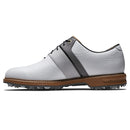 FootJoy Premiere Series Packard LX Spiked Waterproof Shoes - White/Grey/Black