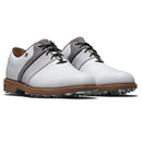 FootJoy Premiere Series Packard LX Spiked Waterproof Shoes - White/Grey/Black