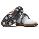 FootJoy Premiere Series Packard LX Spiked Waterproof Shoes - White/Grey/Black