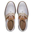 FootJoy Premiere Series Packard LX Spiked Waterproof Shoes - White/Blue/Brown