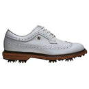 FootJoy Premiere Series Marquis Waterproof Spiked Shoes - White/White/Brown