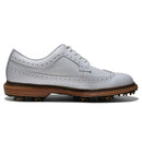 FootJoy Premiere Series Marquis Waterproof Spiked Shoes - White/White/Brown