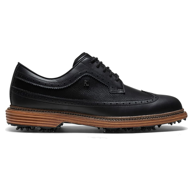 FootJoy Premiere Series Marquis Waterproof Spiked Shoes - Black/Black/Brown