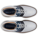FootJoy Premiere Series Packard Waterproof Spiked Shoes - White/Navy/White