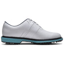 FootJoy Premiere Series Packard Waterproof Spiked Shoes - White/Navy/Blue