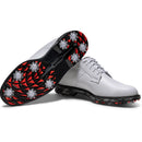 FootJoy Premiere Series Field Waterproof Spiked Shoes - White/Black/Red