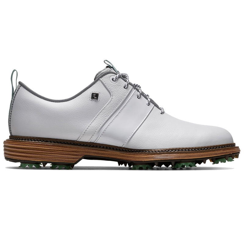 FootJoy Premiere Series Packard Limited Edition Waterproof Spiked Shoes - White/Mist