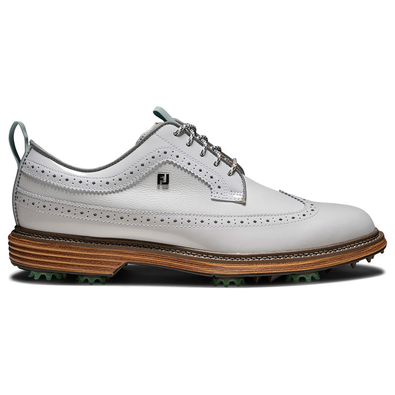 FootJoy Premiere Series Marquis Limited Edition Waterproof Spiked Shoes - White/Mist