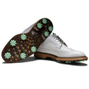 FootJoy Premiere Series Marquis Limited Edition Waterproof Spiked Shoes - White/Mist