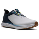 FootJoy Pulse Spikeless Waterproof Shoes - White/Gum/Navy