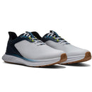 FootJoy Pulse Spikeless Waterproof Shoes - White/Gum/Navy