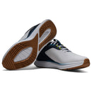 FootJoy Pulse Spikeless Waterproof Shoes - White/Gum/Navy