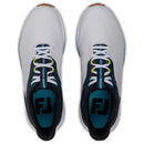 FootJoy Pulse Spikeless Waterproof Shoes - White/Gum/Navy