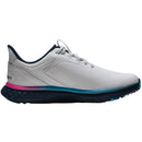 FootJoy Pulse Spikeless Waterproof Shoes - White/Navy/Pink