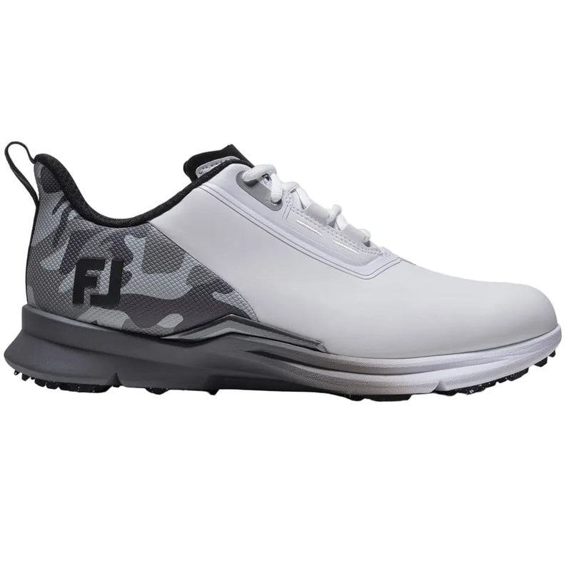 FootJoy Fuel Spikeless Waterproof Shoes - White/Grey/Black