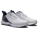 FootJoy Fuel Spikeless Waterproof Shoes - White/Navy/Silver