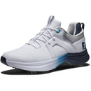 FootJoy Hyperflex Carbon Spiked Waterproof Shoes - White/Navy/Blue