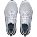 FootJoy Hyperflex Carbon Spiked Waterproof Shoes - White/Navy/Blue
