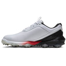 FootJoy Tour Alpha Spiked Waterproof Shoes - White/Black/Red
