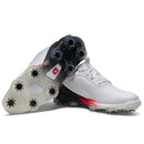 FootJoy Tour Alpha Spiked Waterproof Shoes - White/Black/Red