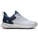 FootJoy Pro SL Waterproof Spikeless Shoes - White/Blue/Red