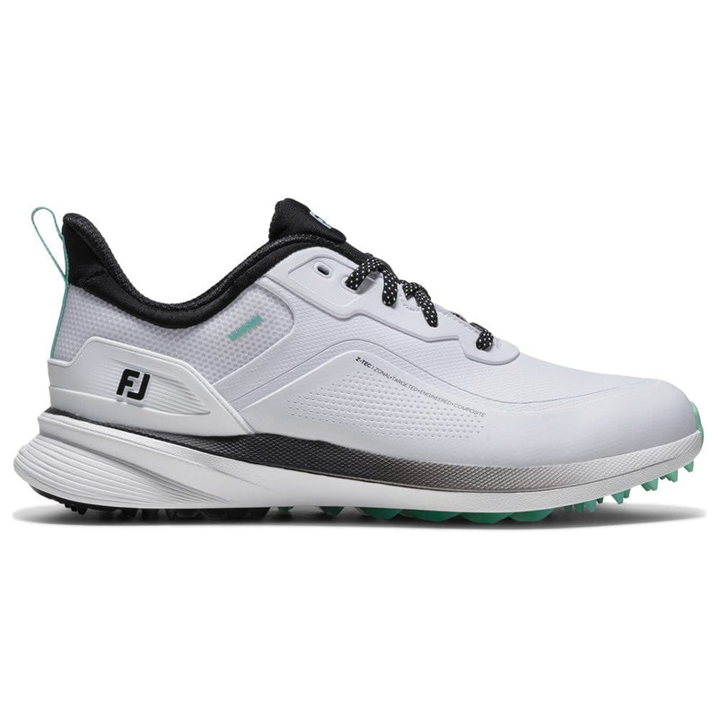 FootJoy Pro SL Waterproof Spikeless Shoes - White/Black/Teal