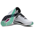 FootJoy Pro SL Waterproof Spikeless Shoes - White/Black/Teal