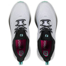 FootJoy Pro SL Waterproof Spikeless Shoes - White/Black/Teal