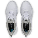 FootJoy Pro SL Waterproof Spikeless Shoes - White/White/Grey