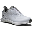FootJoy Pro SL Boa Waterproof Spikeless Shoes - White/White/Grey