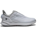 FootJoy Pro SL Boa Waterproof Spikeless Shoes - White/White/Grey