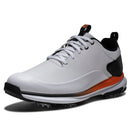 FootJoy Tour Rival Waterproof Spiked Shoes - White/Black/Orange