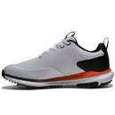 FootJoy Tour Rival Waterproof Spiked Shoes - White/Black/Orange