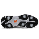 FootJoy Tour Rival Waterproof Spiked Shoes - White/Black/Orange