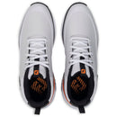 FootJoy Tour Rival Waterproof Spiked Shoes - White/Black/Orange