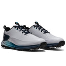 FootJoy Tour Rival Waterproof Spiked Shoes - White/Navy/Blue